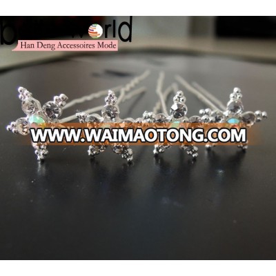 crystal women bun wedding decorative hairpin hair pin sticks