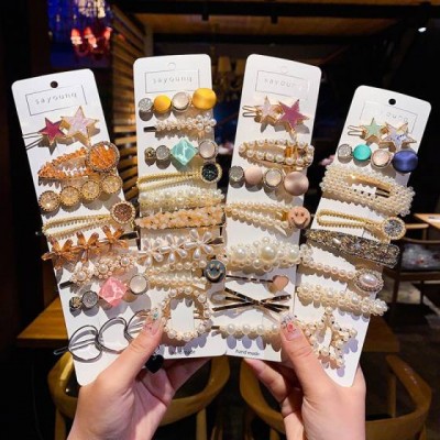 Belleworld 2021 New Designer Wholesale Stock New Designs Big Ins Fashion Hair Pins Pearl Hair Clips